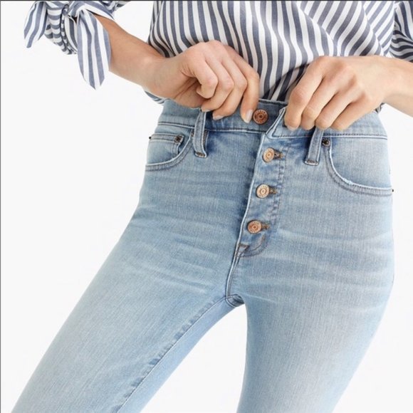 J. Crew Denim - J. CREW 9” High-Rise Toothpick Button Fly Jeans